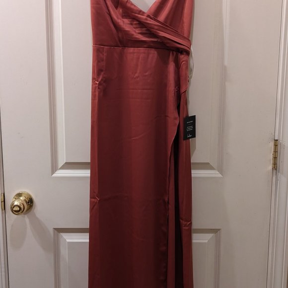 Satin maxi dress - Picture 3 of 4